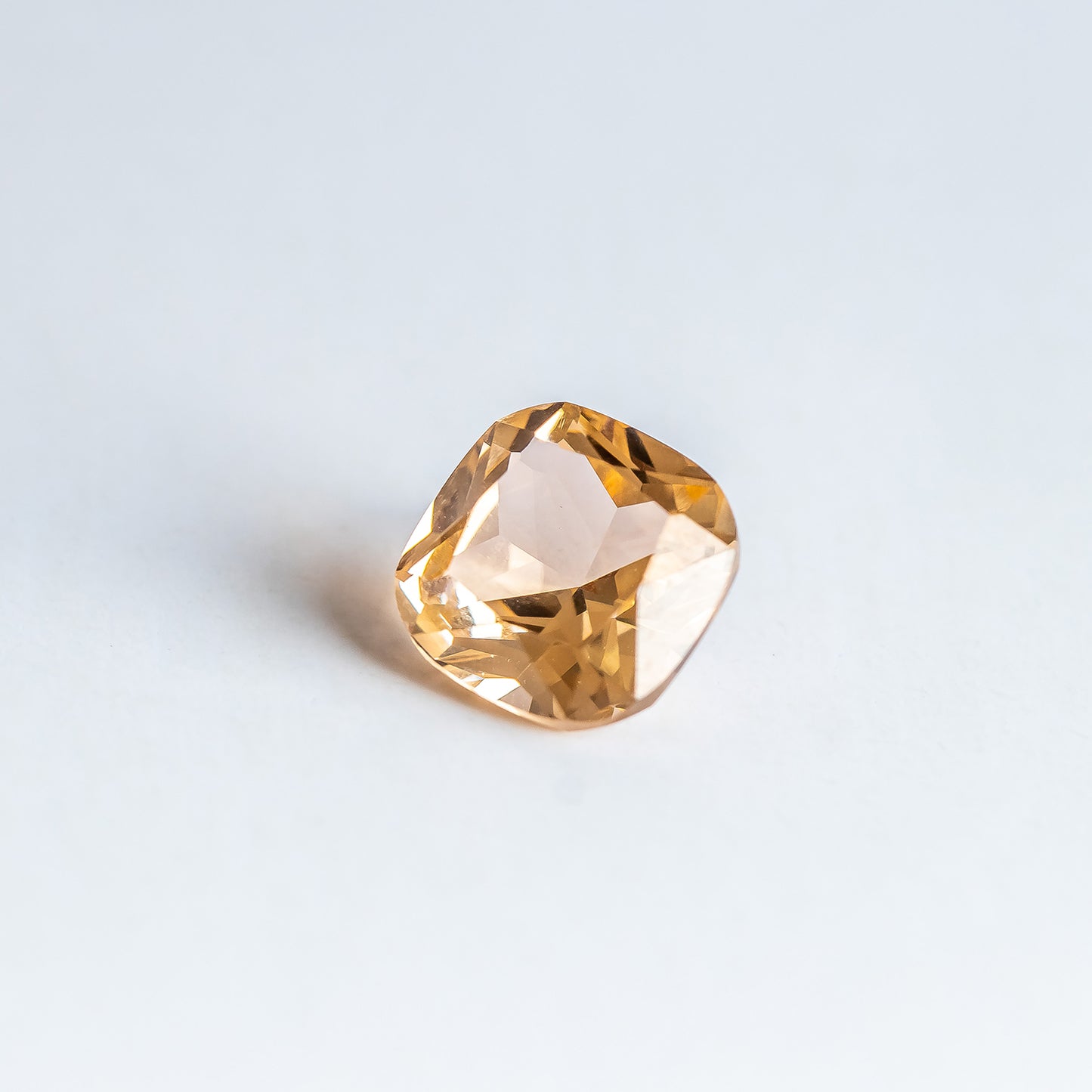 Nanosital #B-4828 Sapphire Peach Cushion 10*10 mm