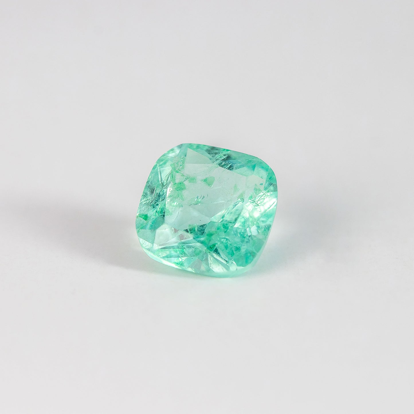 Nanosital #Z-59 Beryl (Russian Emerald) Cushion 10*10 mm