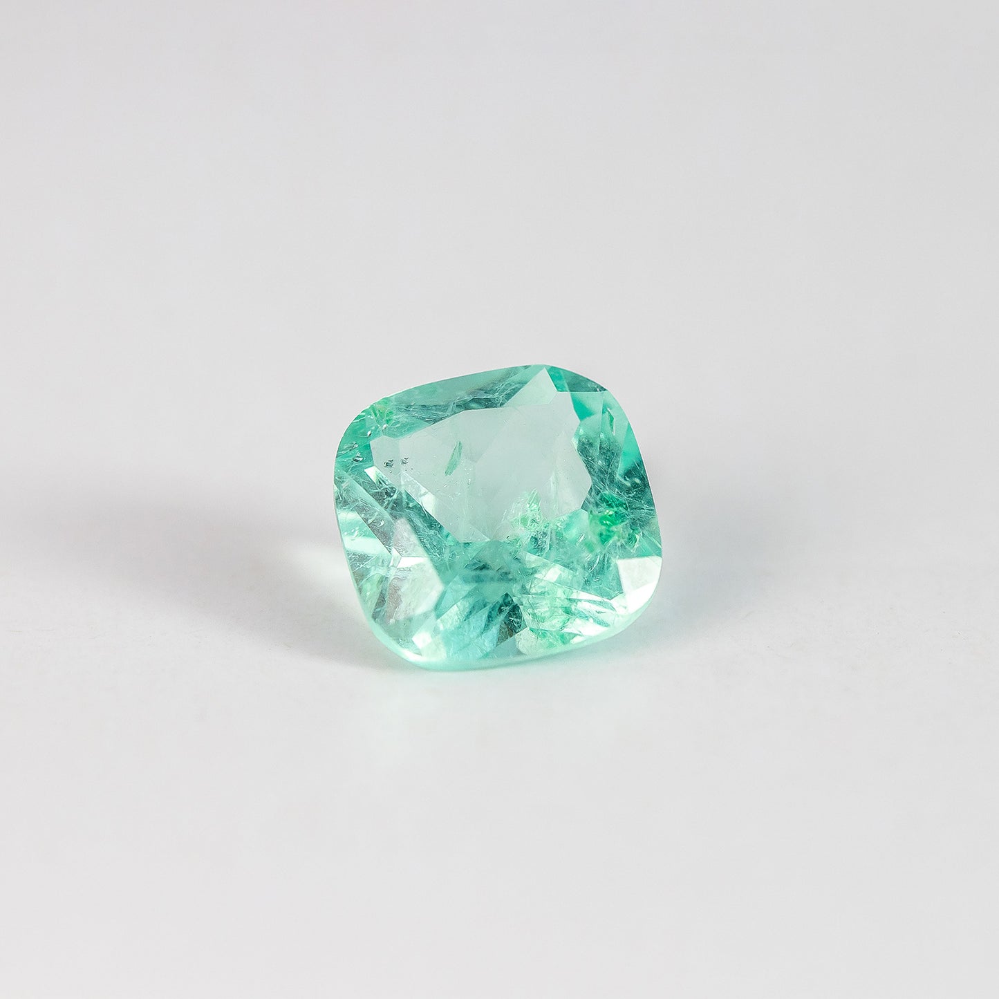Nanosital #Z-59 Beryl (Russian Emerald) Cushion 10*10 mm