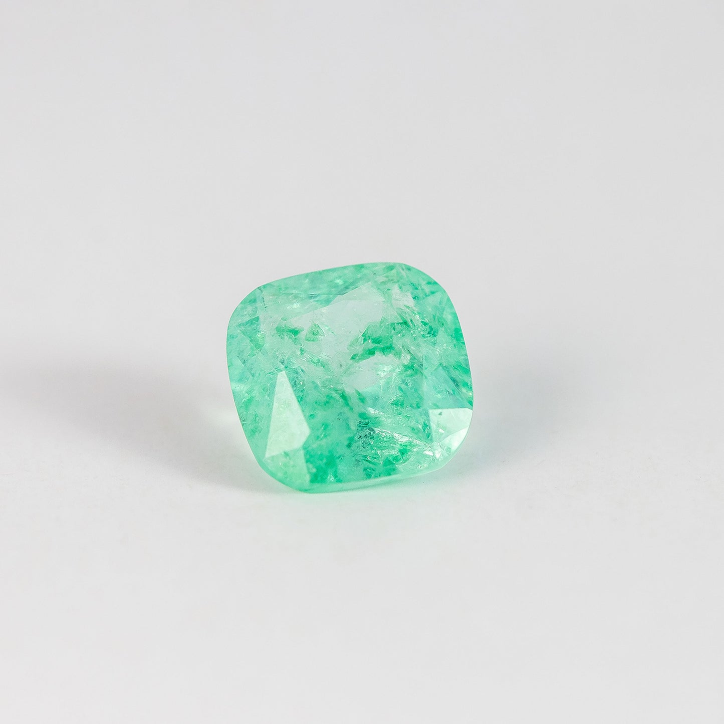 Nanosital #Z-59 Beryl (Russian Emerald) Cushion 10*10 mm