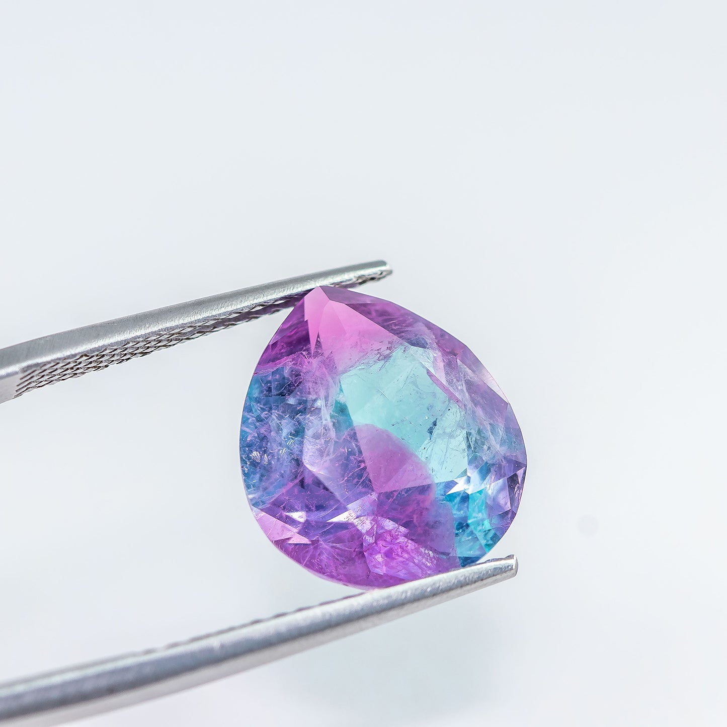 Nanosital #A-108/B+ A-8483 Blue-Pink Mélange Pear 16*14 mm