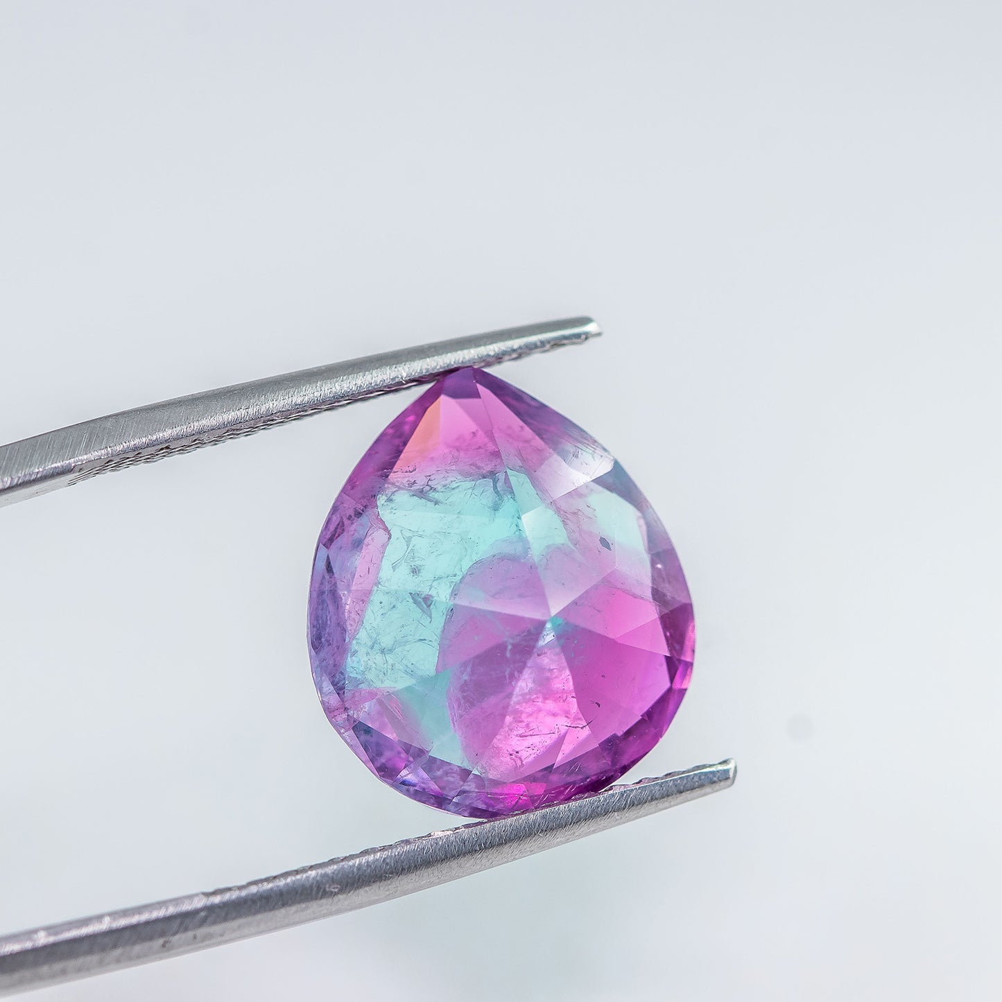 Nanosital #A-108/B+ A-8483 Blue-Pink Mélange Pear 16*14 mm