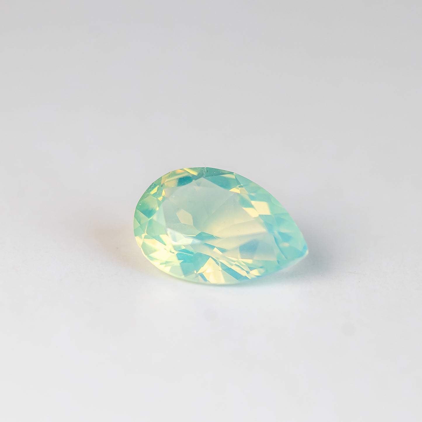 Nanosital #A-9825 Apple Green Opal Round 8 mm, Pear 12*8 mm, Oval 12*10 mm, Oval 8*6 mm
