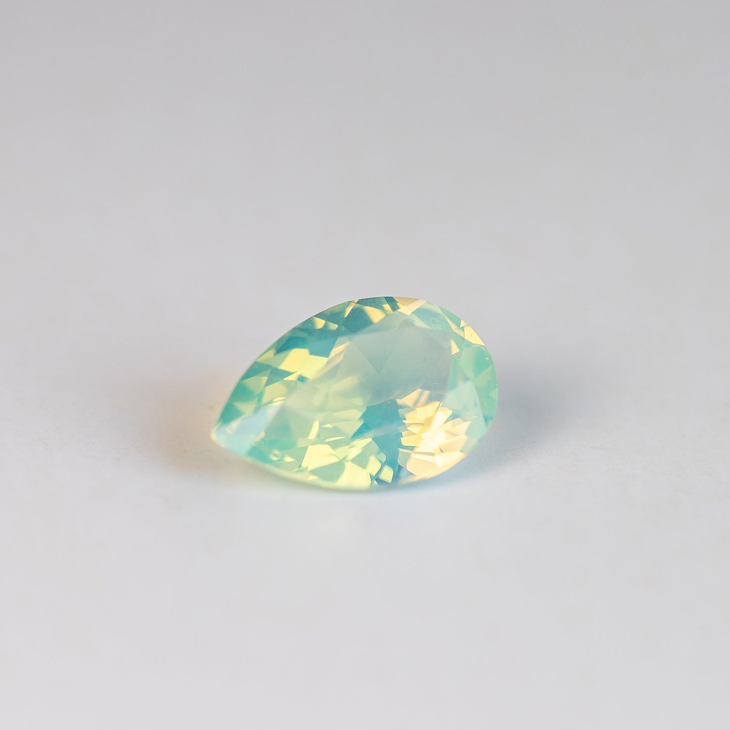 Nanosital #A-9825 Apple Green Opal Round 8 mm, Pear 12*8 mm, Oval 12*10 mm, Oval 8*6 mm