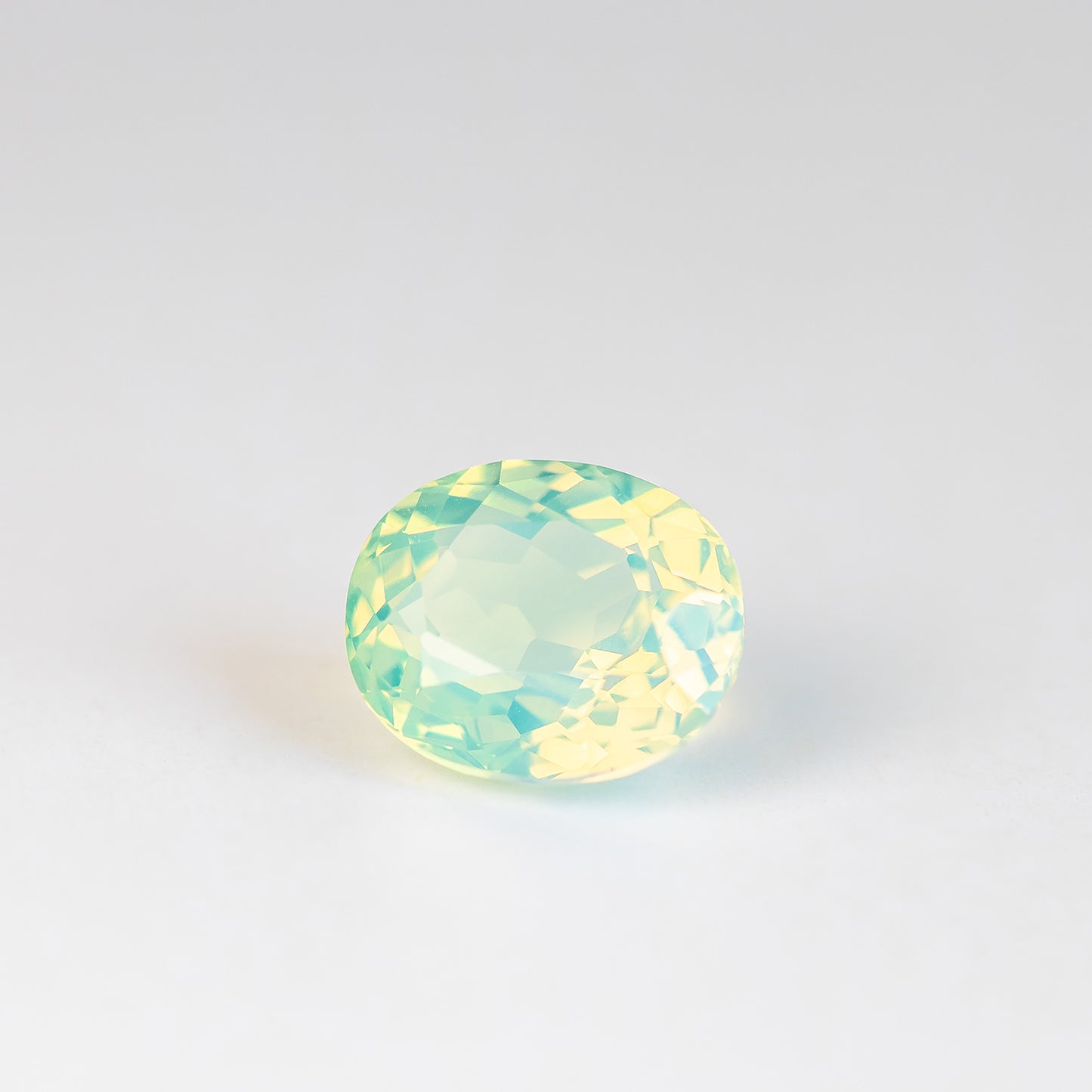 Nanosital #A-9825 Apple Green Opal Round 8 mm, Pear 12*8 mm, Oval 12*10 mm, Oval 8*6 mm