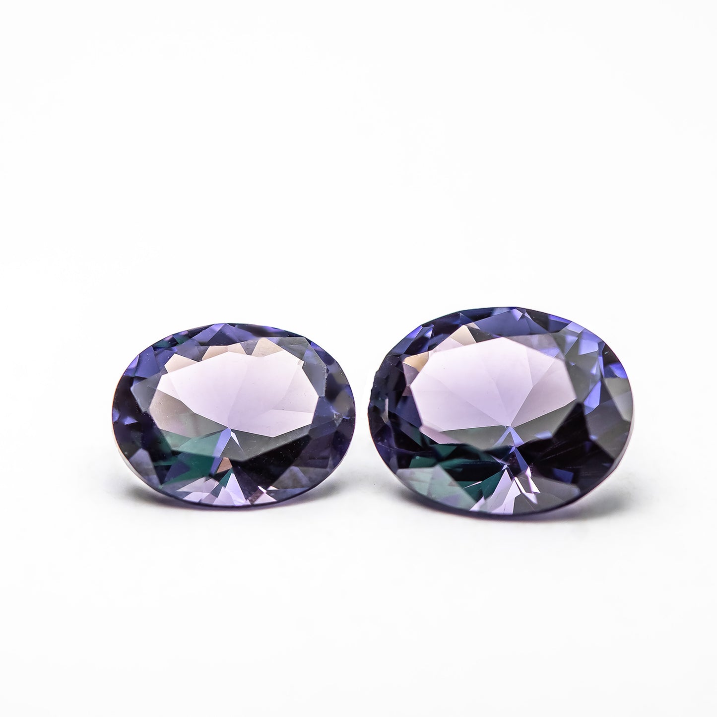 Nanosital #E-156 Alexandrite Color change Oval 12*10 mm, 11*9 mm, 10*8 mm, 9*7 mm