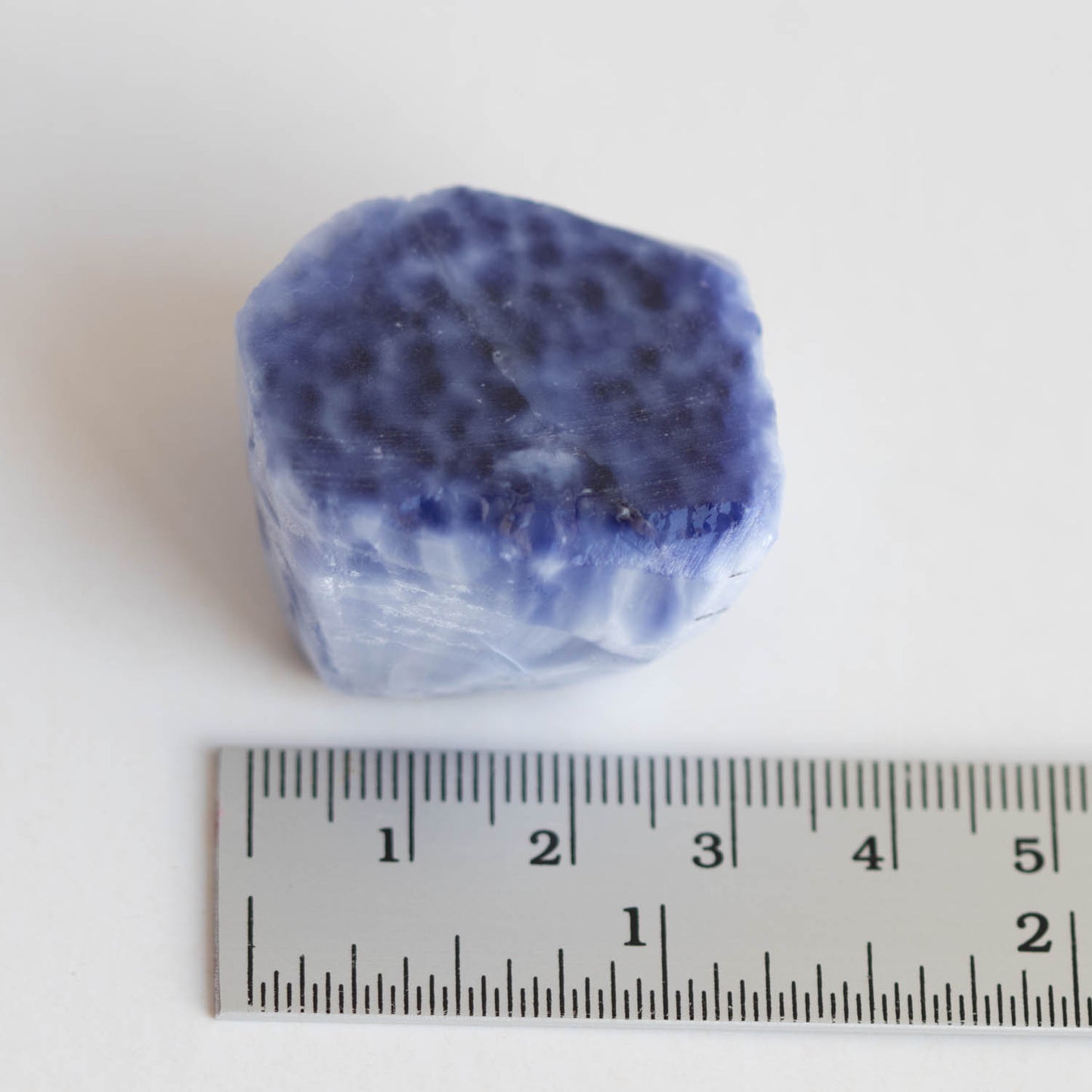 Nanosital #A-8618 Cat's eye Sapphire Blue rough 0.048 kg