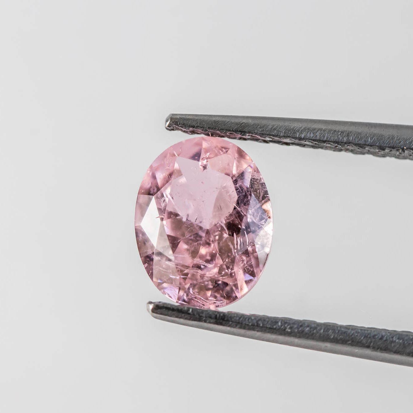 Nanosital #Z-45 Morganite with inclusions Oval 10*8 mm