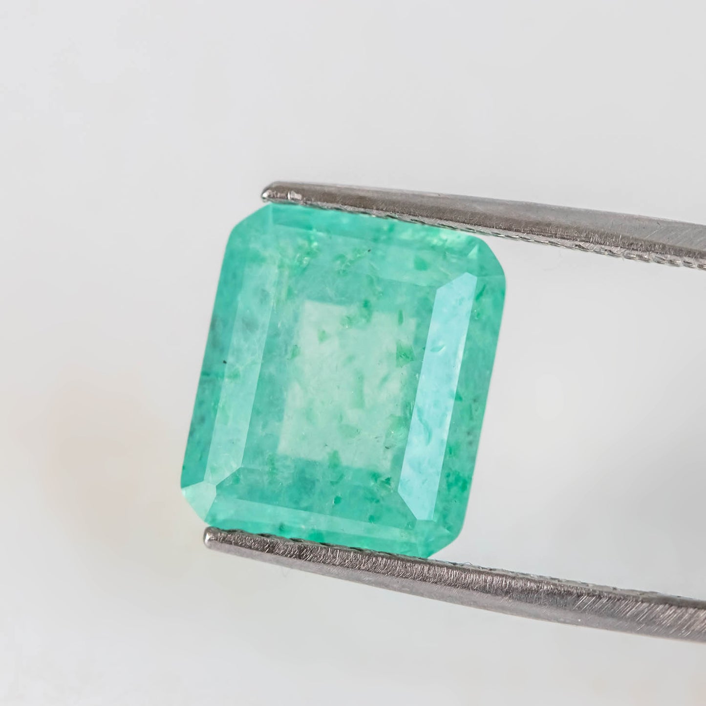 Nanosital #Z-59 Beryl (Russian Emerald) Octagon 14*12 mm, 12*10 mm