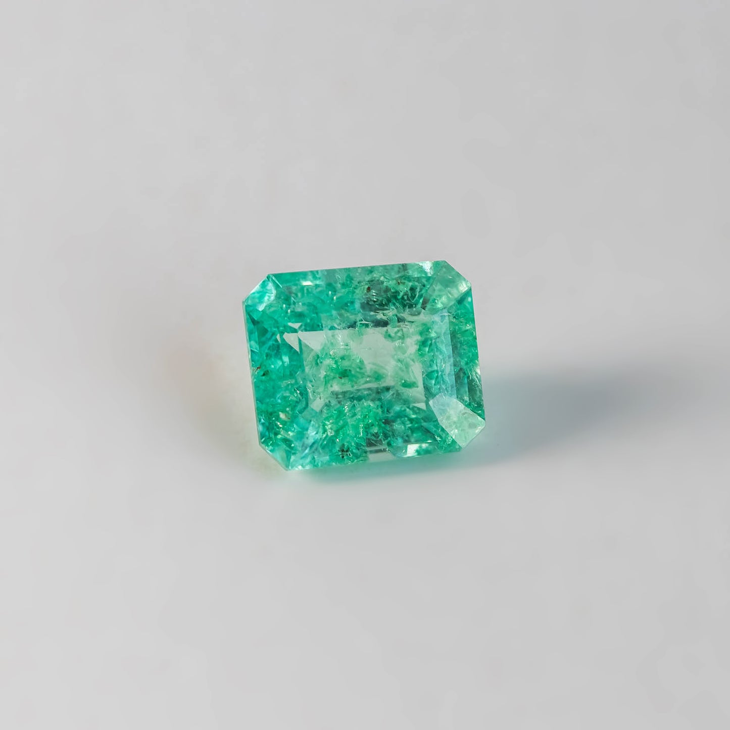 Nanosital #Z-59 Beryl (Russian Emerald) Octagon 14*12 mm, 12*10 mm