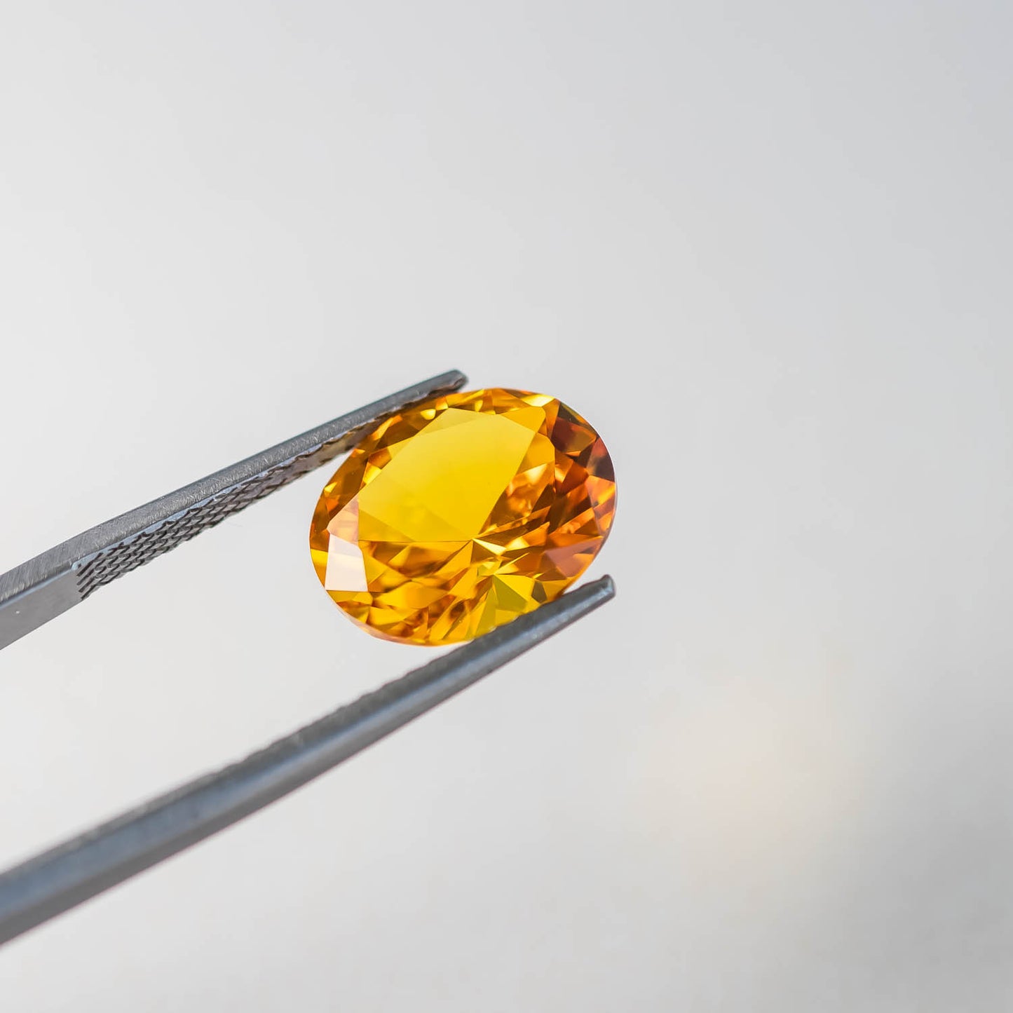 Nanosital #A-1702 Sapphire Yellow Oval 14*12 mm