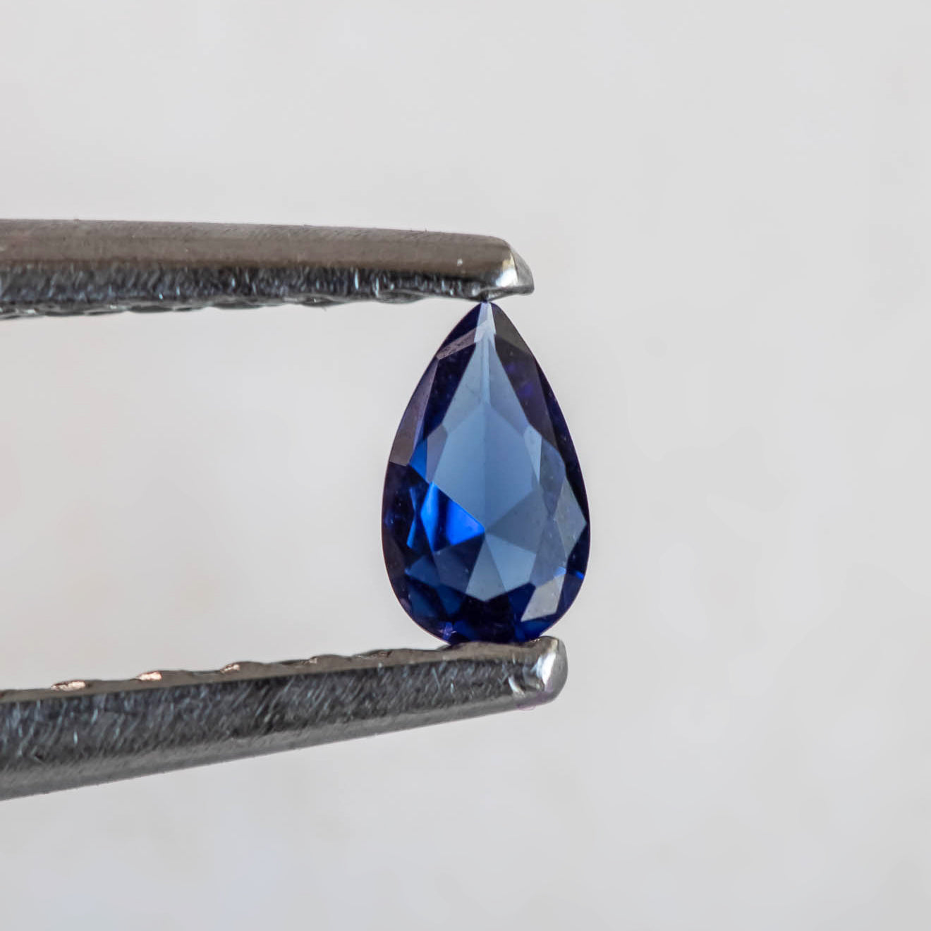 Nanosital #A-475 Sapphire Blue Dark Pear 5*3 mm