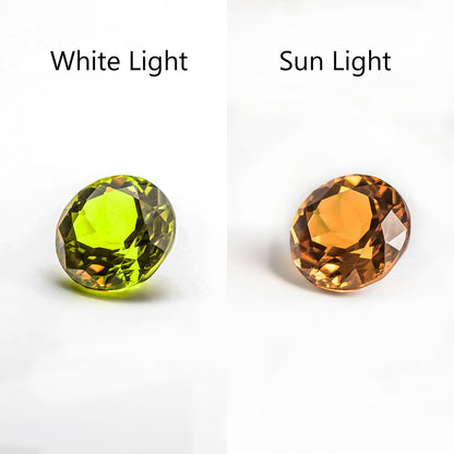 Nanosital #ANZ-1536 Diaspore Zultanite Color Change Round 8 mm, 10 mm