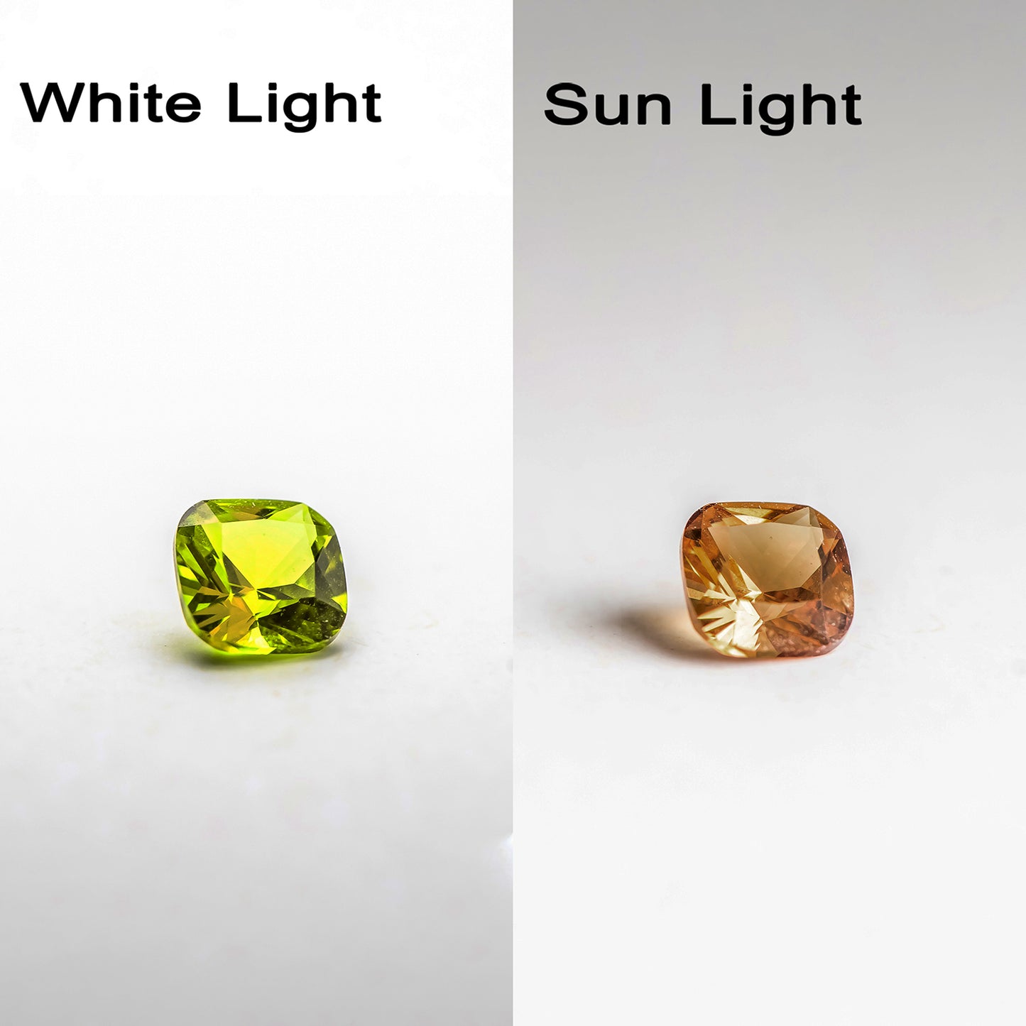 Nanosital #ANZ-1536 Diaspore Zultanite Color Change Cushion 5*5 mm