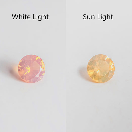 Nanosital #E-190 Sunrise Color Change Round 6 mm