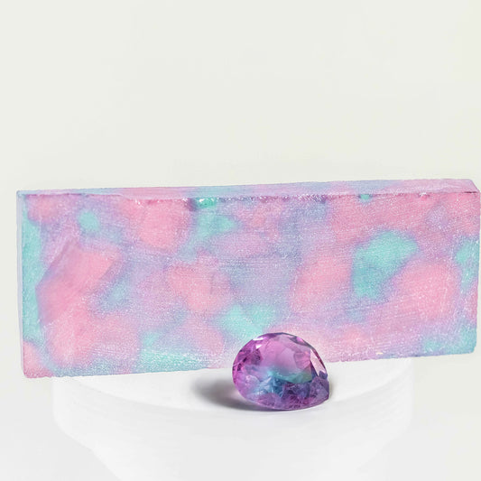 Nanosital #A-3674+A-7309 Pink-Blue Mélange rough