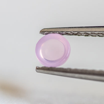 Nanosital #E-196/1 Pink Quartz Round Cabochon 6 mm