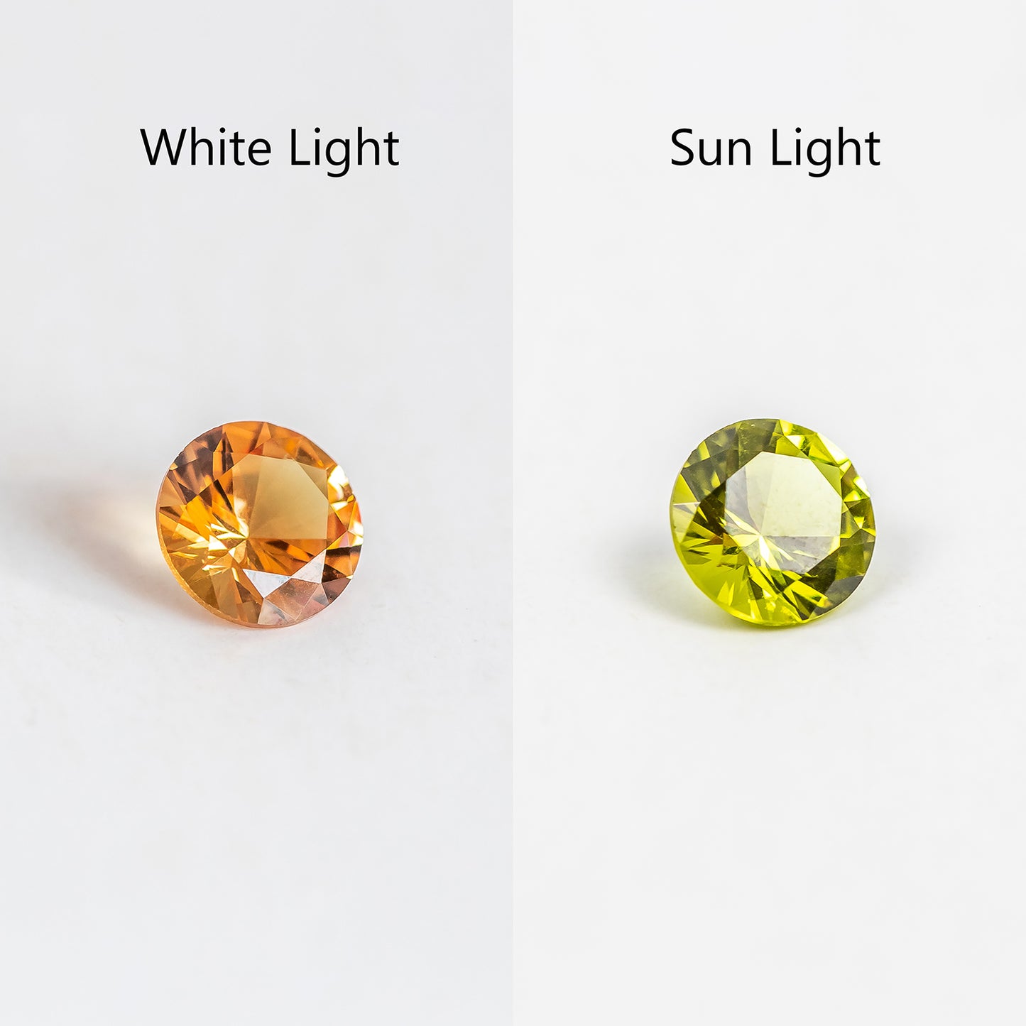 Nanosital #B-1719 Color Change Round 6 mm, 6.5 mm, 8 mm