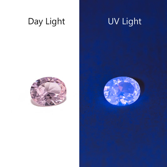 Nanosital #E-271 UV Pink Oval 10*8 mm