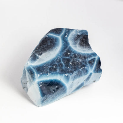 Nanosital #A-8616 Cat's eye London Blue  rough 0.142 kg