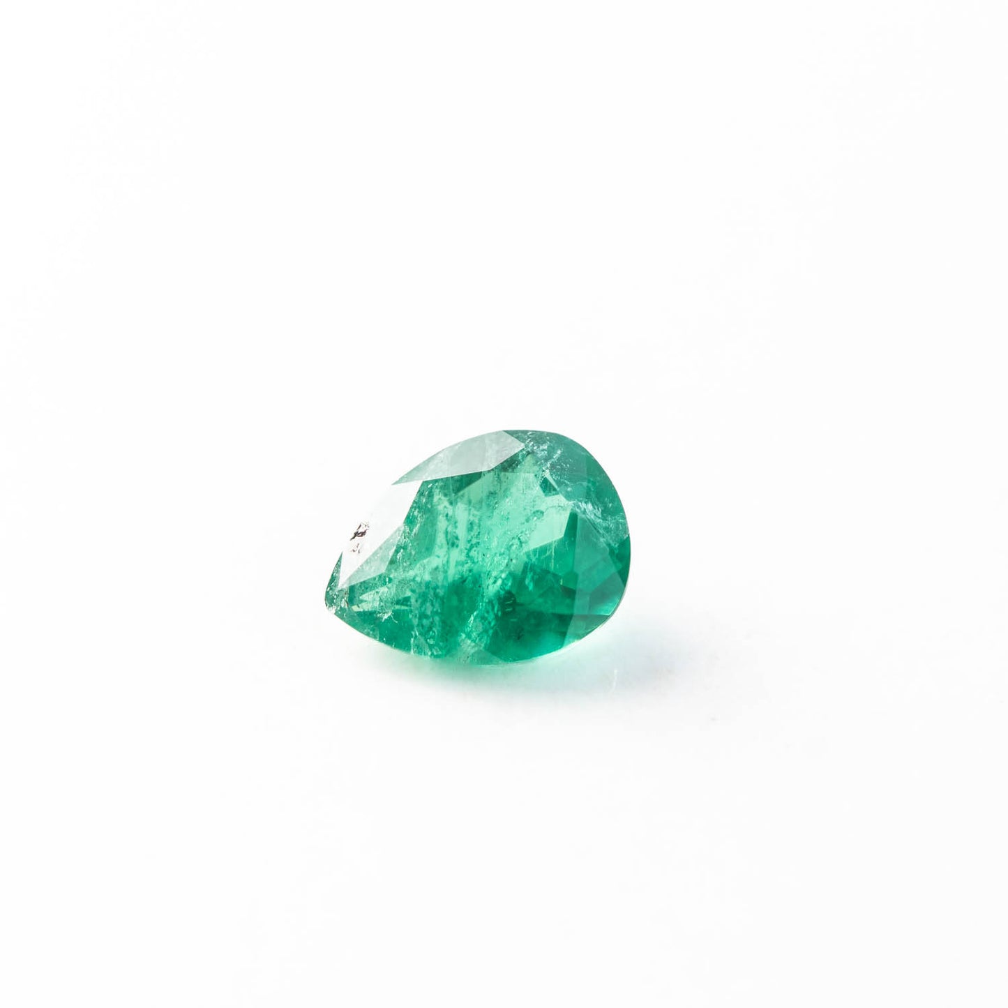 Nanosital #Z-22 Emerald with inclusions Pear 10*7.5 mm
