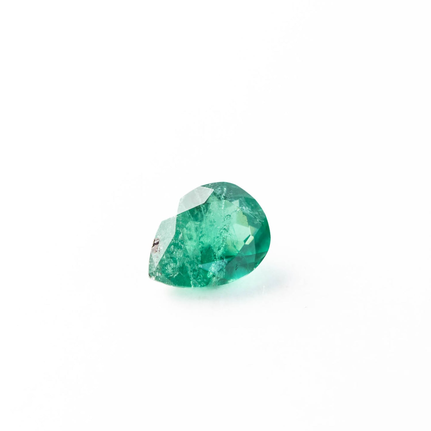 Nanosital #Z-22 Emerald with inclusions Pear 10*7.5 mm