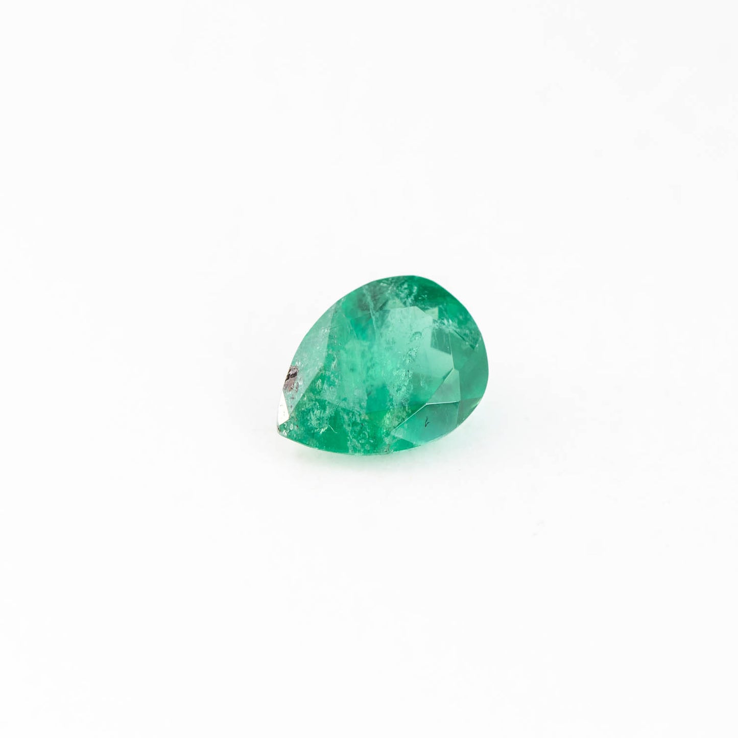 Nanosital #Z-22 Emerald with inclusions Pear 10*7.5 mm
