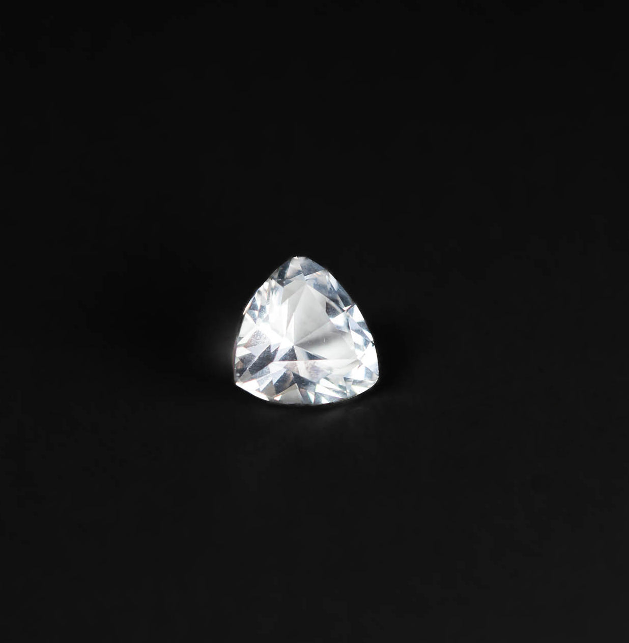 Nanosital #A-1345 White Topaz (Colorless) Trillion 8*8 mm