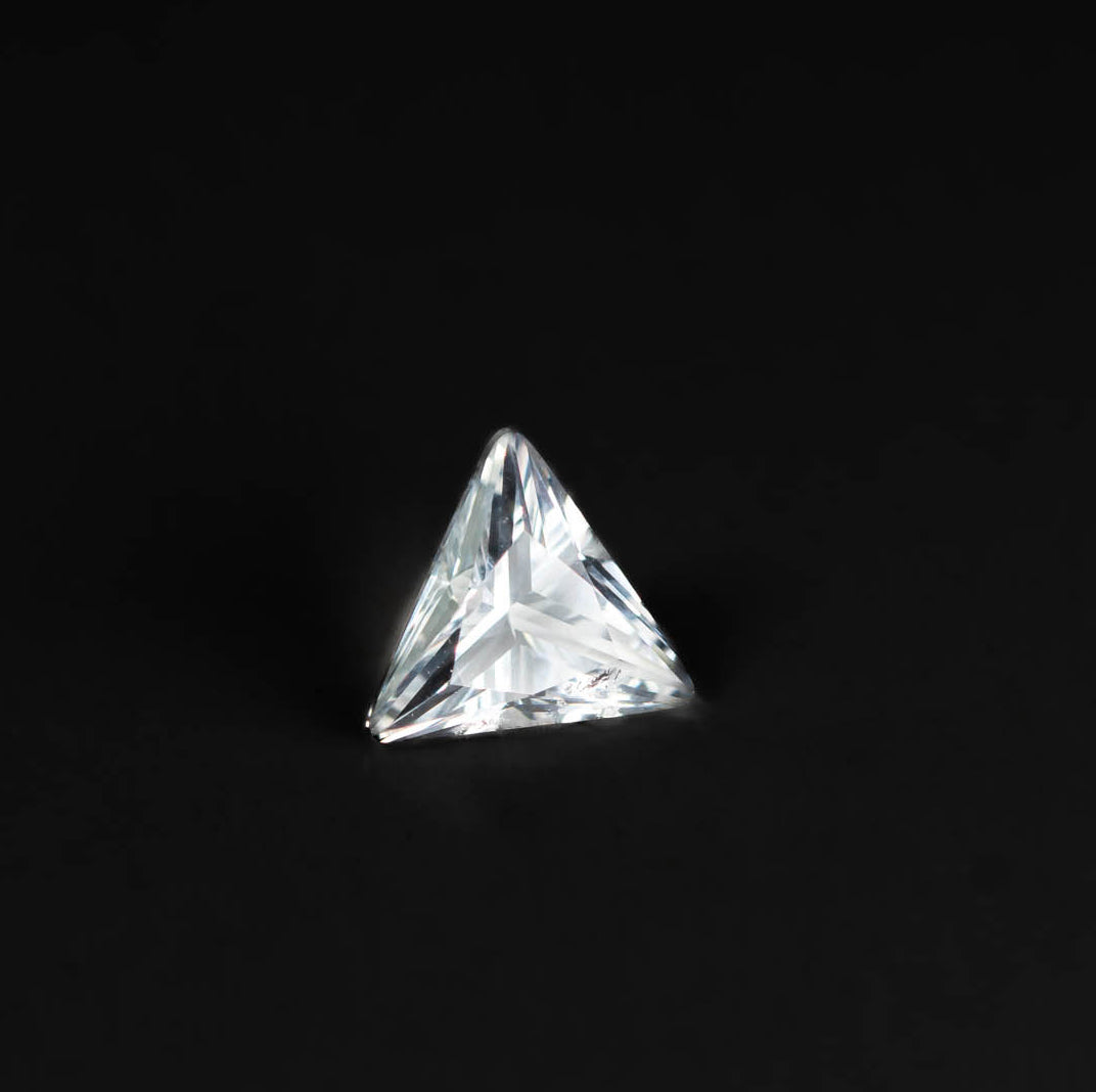 Nanosital #A-1345 White Topaz (Colorless) Trillion 8*8 mm