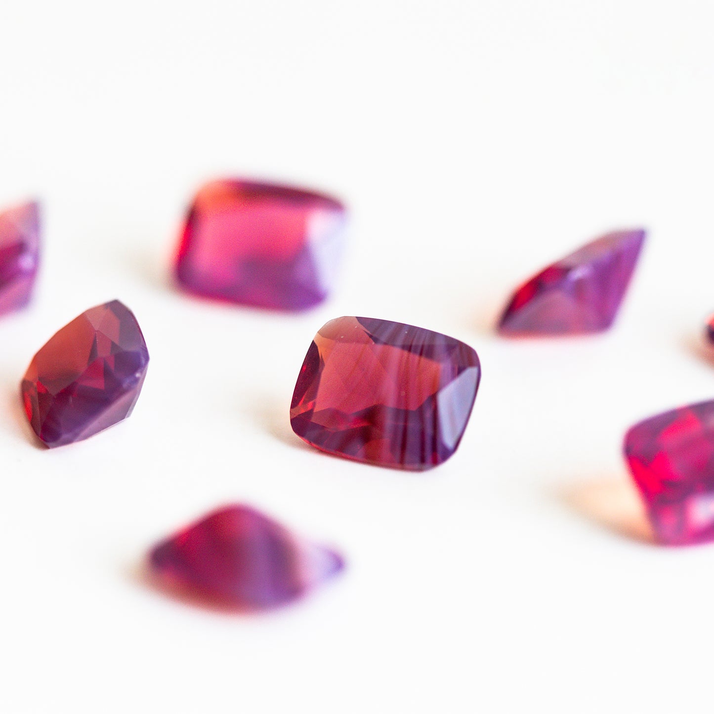 Nanosital Violet - Red Ruby with inclusions