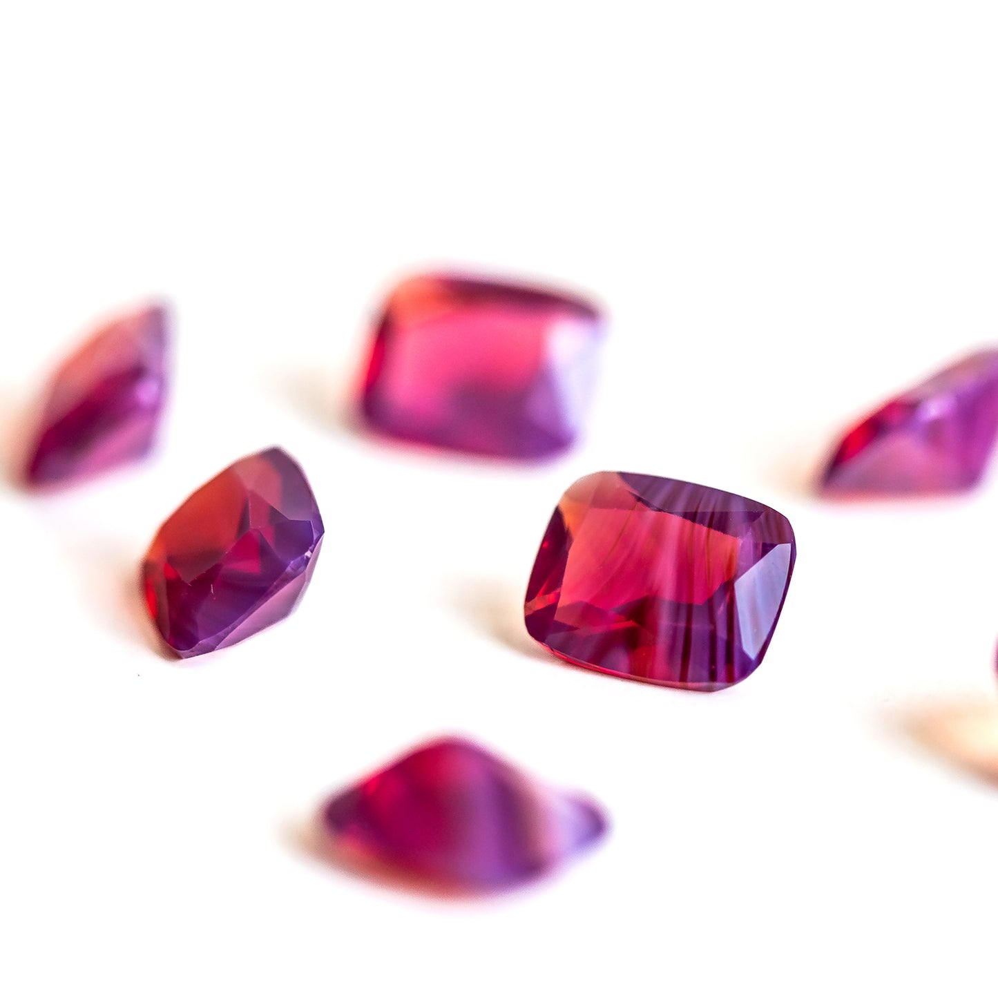 Nanosital Violet - Red Ruby with inclusions