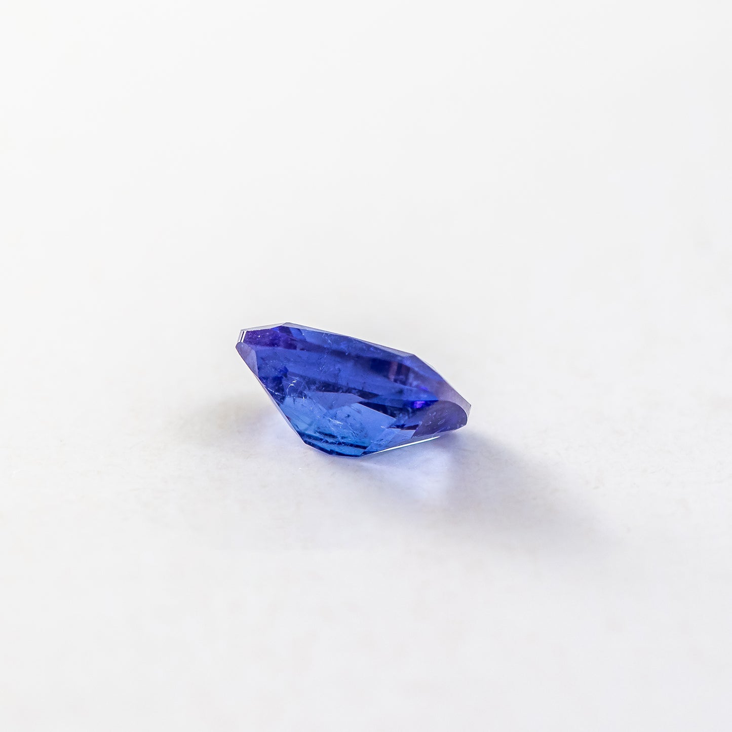 Nanosital #Z-597 Blue Sapphire with inclusions cushion 10*8 mm