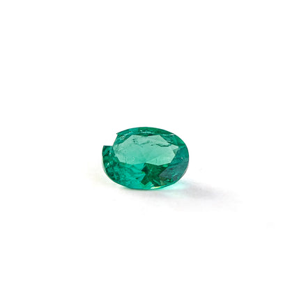 Nanosital #Z-22 Emerald with inclusions Oval 8*6 mm