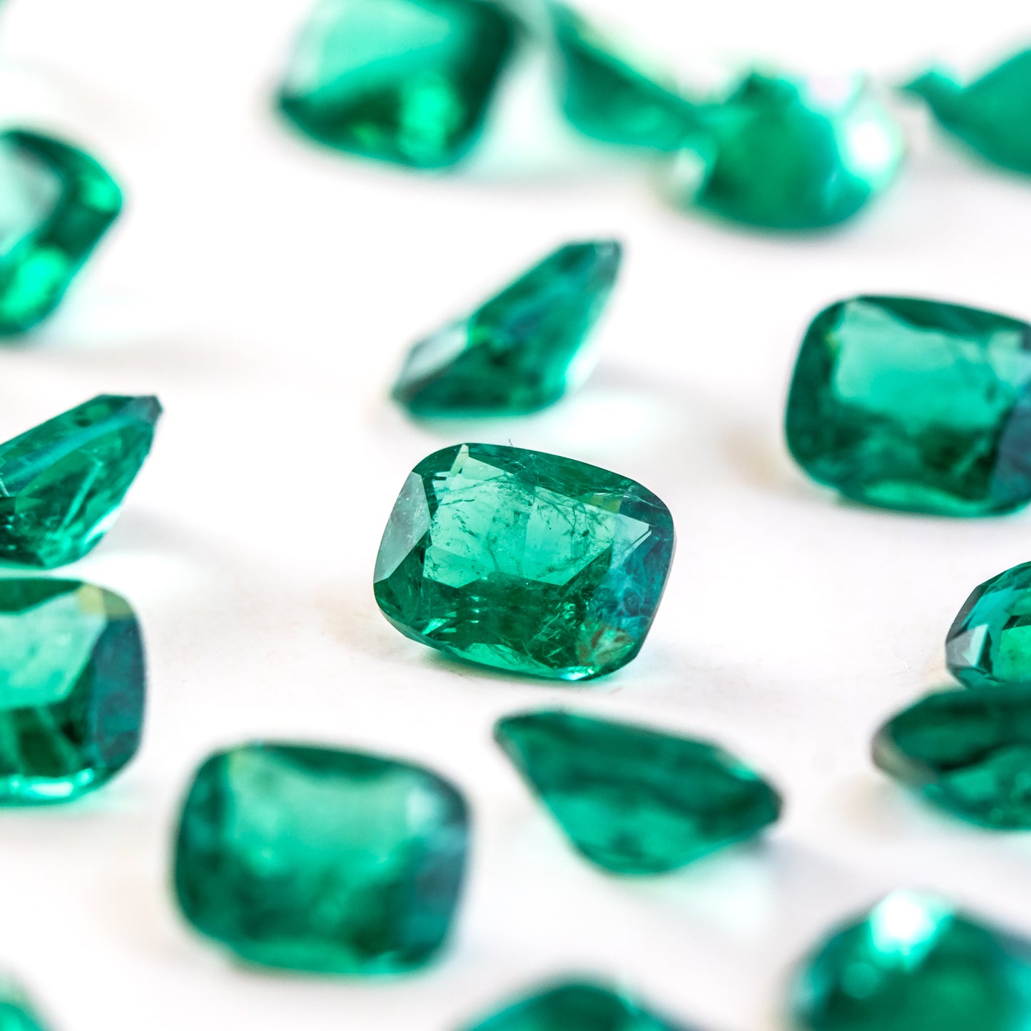 Nanosital #Z-22 Emerald with inclusions
