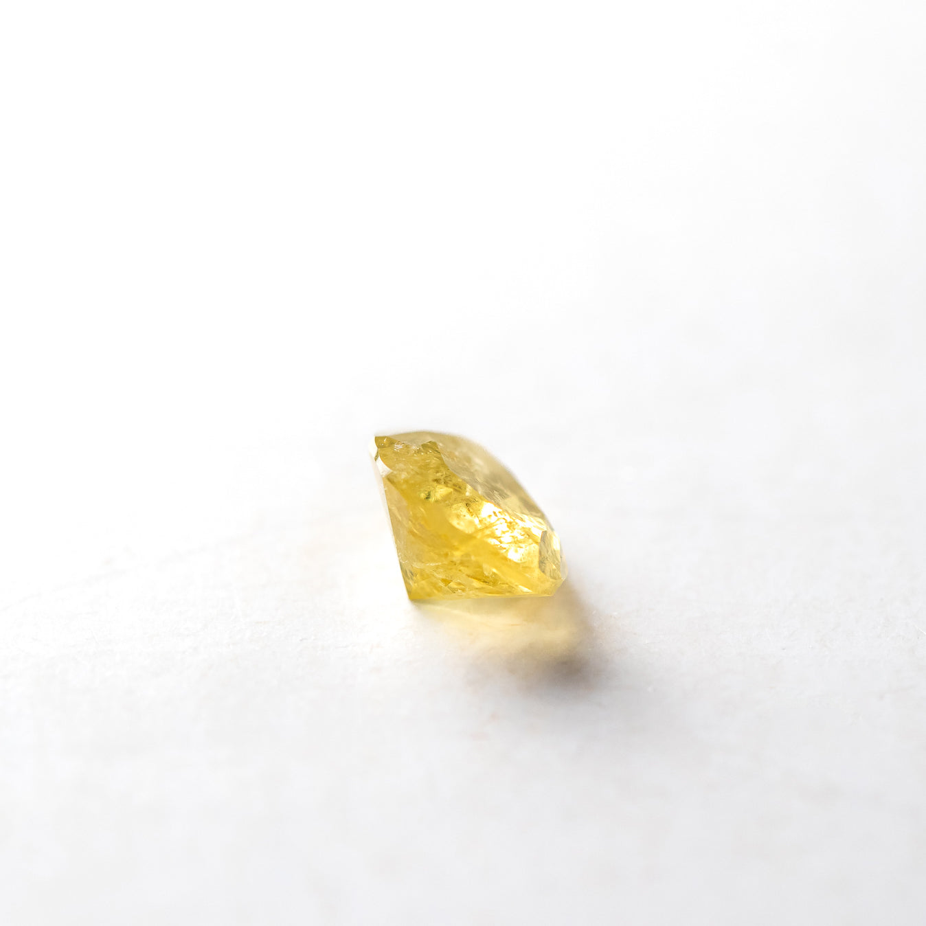Nanosital #Z-7606 Yellow Sapphire with inclusions Pear 10*7 mm