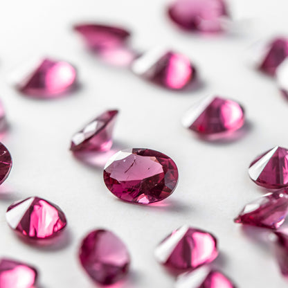 Nanosital #Z-R4 Rubellite with inclusions Oval 8*6 mm