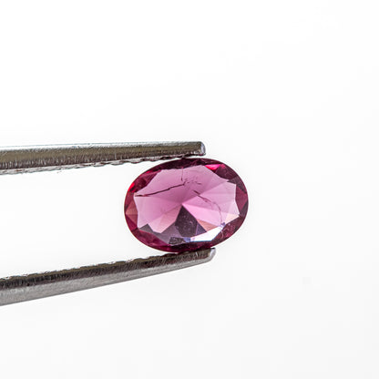 Nanosital #Z-R4 Rubellite with inclusions Oval 8*6 mm