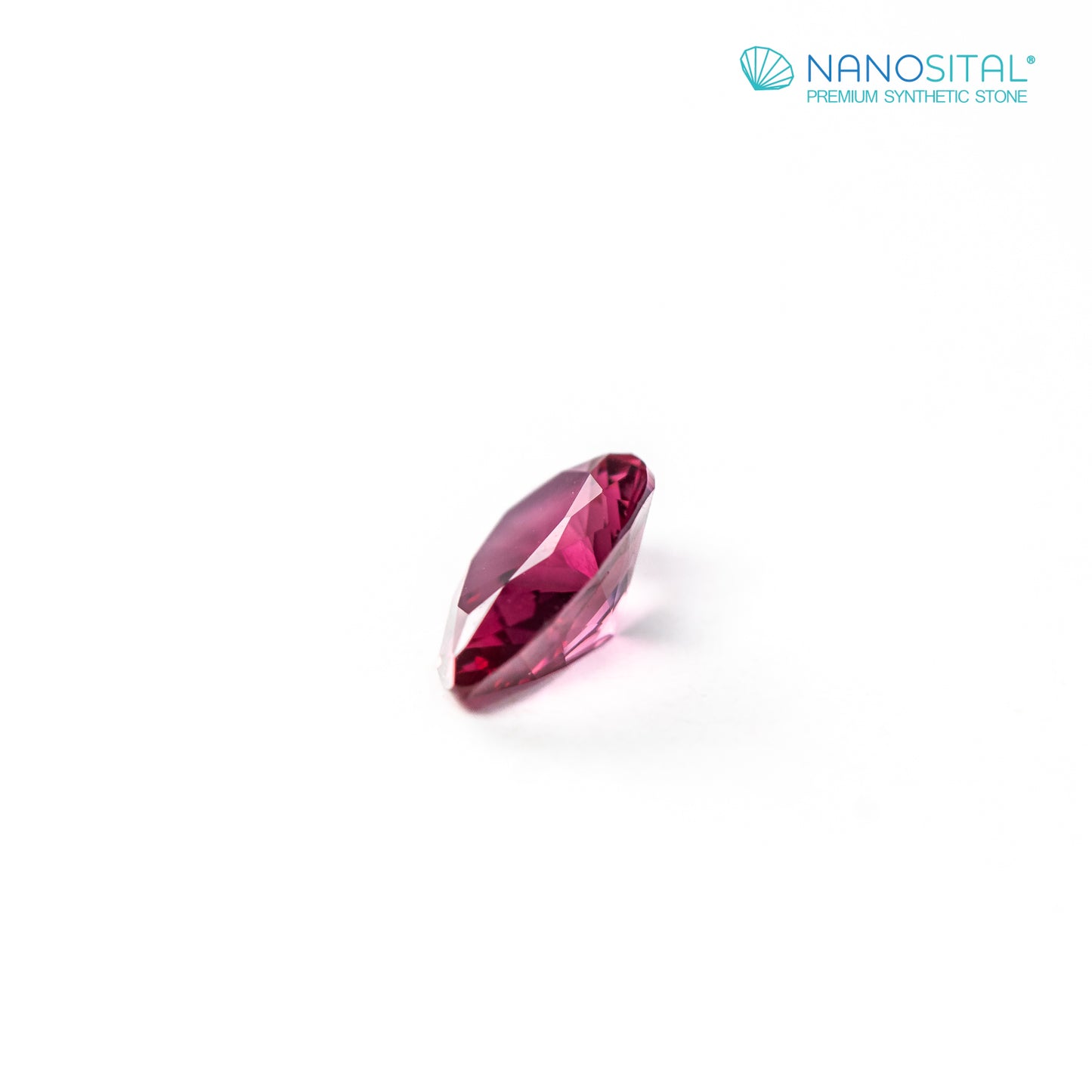 Nanosital #Z-R4 Rubellite with inclusions Pear 10*7 mm