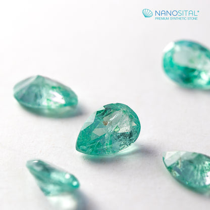 Nanosital Z colors with inclusions Pear 10*7 mm