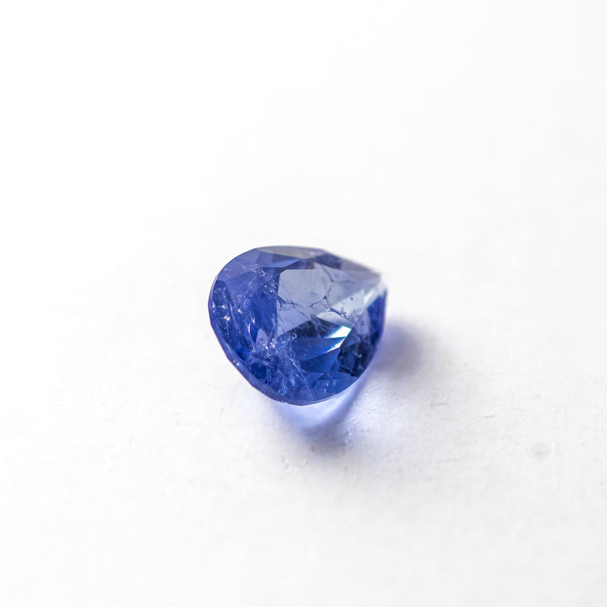 Nanosital #Z-146 Tanzanite with inclusions Pear 10*7 mm
