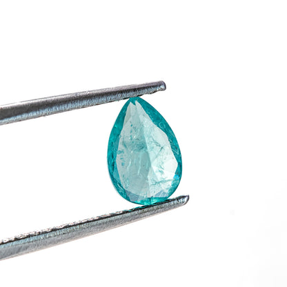 Nanosital #Z-7309 Blue Paraiba with inclusions Pear 10*7 mm