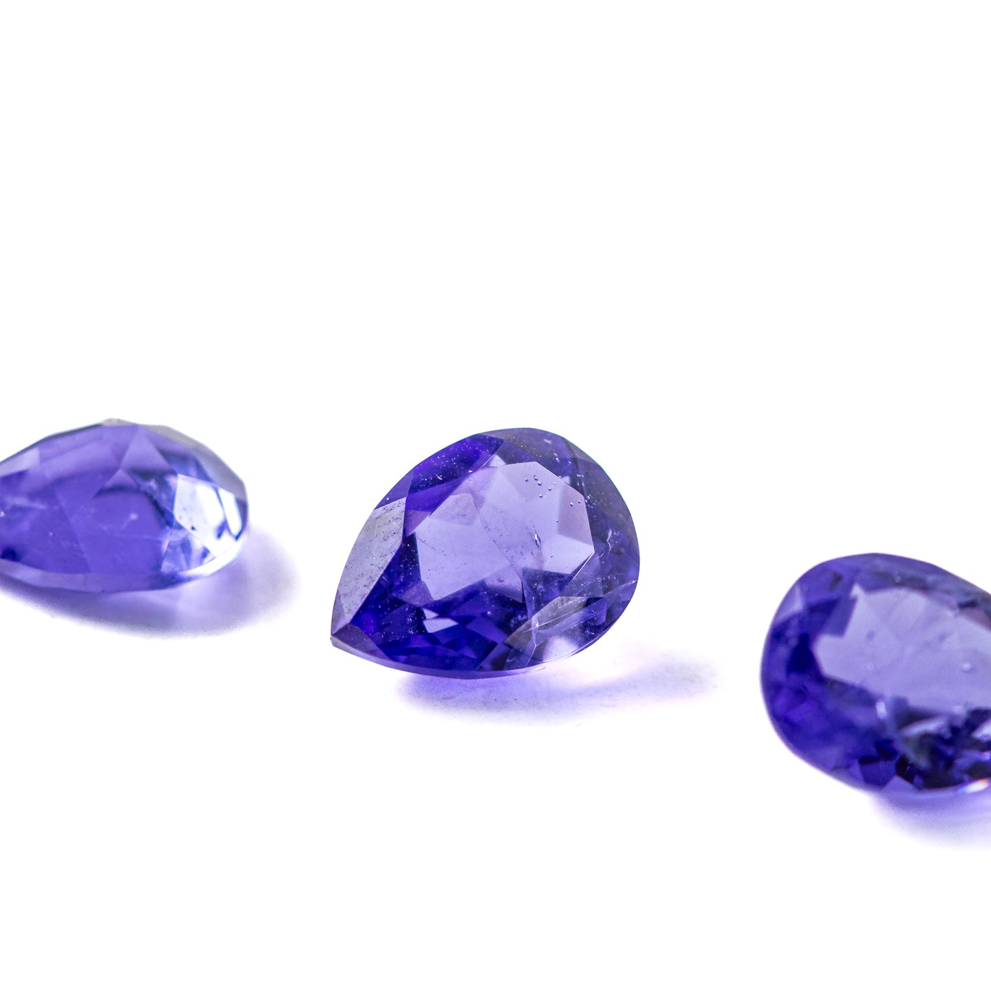 Nanosital #Z-124 Tanzanite with inclusions Pear 10*7.5