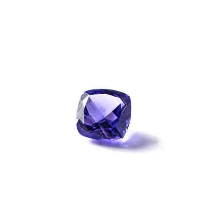 Nanosital #Z-124 Tanzanite with inclusions Cushion 10*10 mm, 8*8 mm