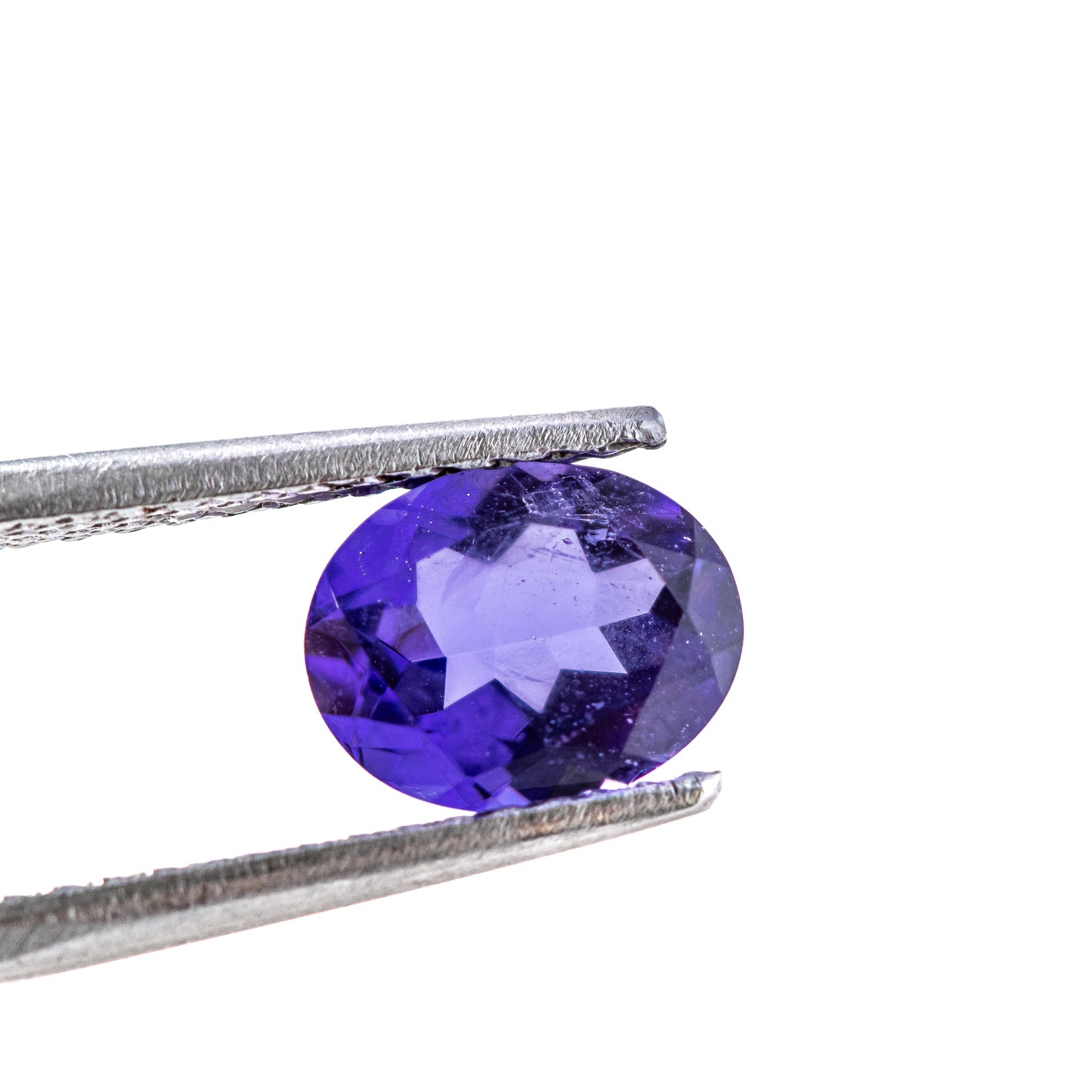 Nanosital #Z-124 Tanzanite with inclusions Oval 10*8 mm