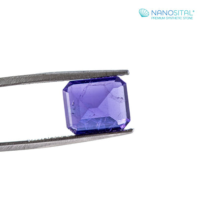 Nanosital #Z-124 Tanzanite with inclusions Octagon 12*10 mm