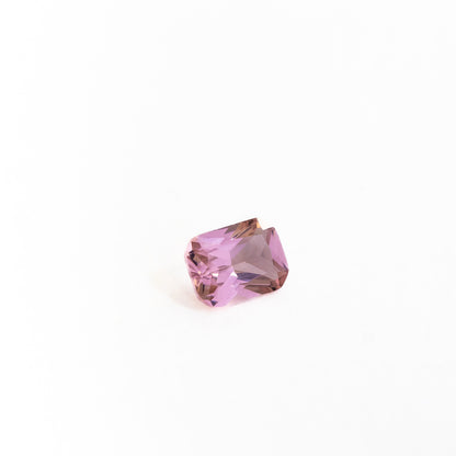 Nanosital #E-195 Morganite Dark Octagon 12*10 mm, 8*6 mm