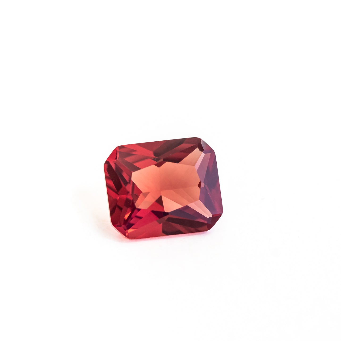 Nanosital #E-481 Padparadscha Octagon 12*10 mm, 8*6 mm