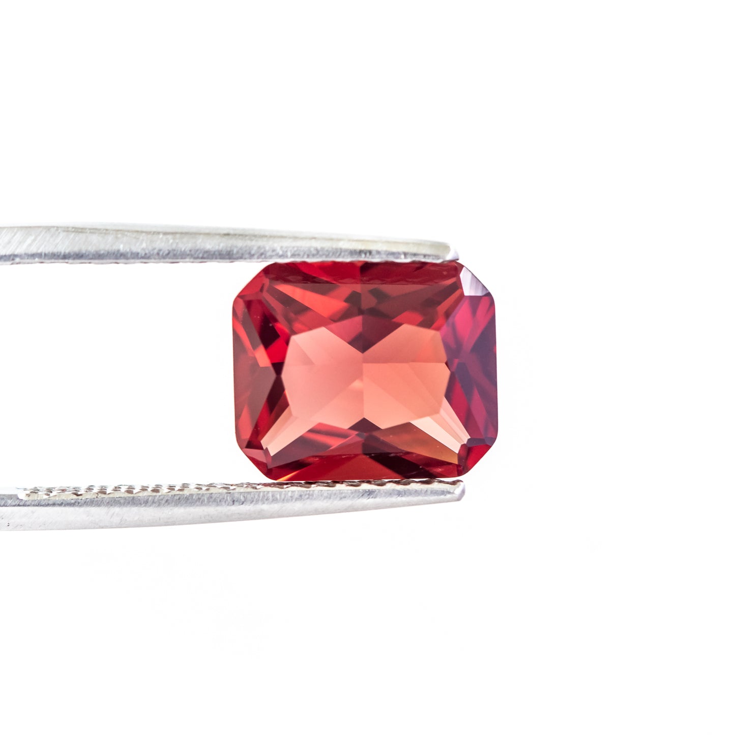 Nanosital #E-481 Padparadscha Octagon 12*10 mm, 8*6 mm