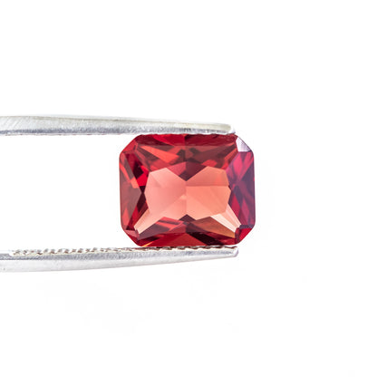 Nanosital #E-481 Padparadscha Octagon 12*10 mm, 8*6 mm
