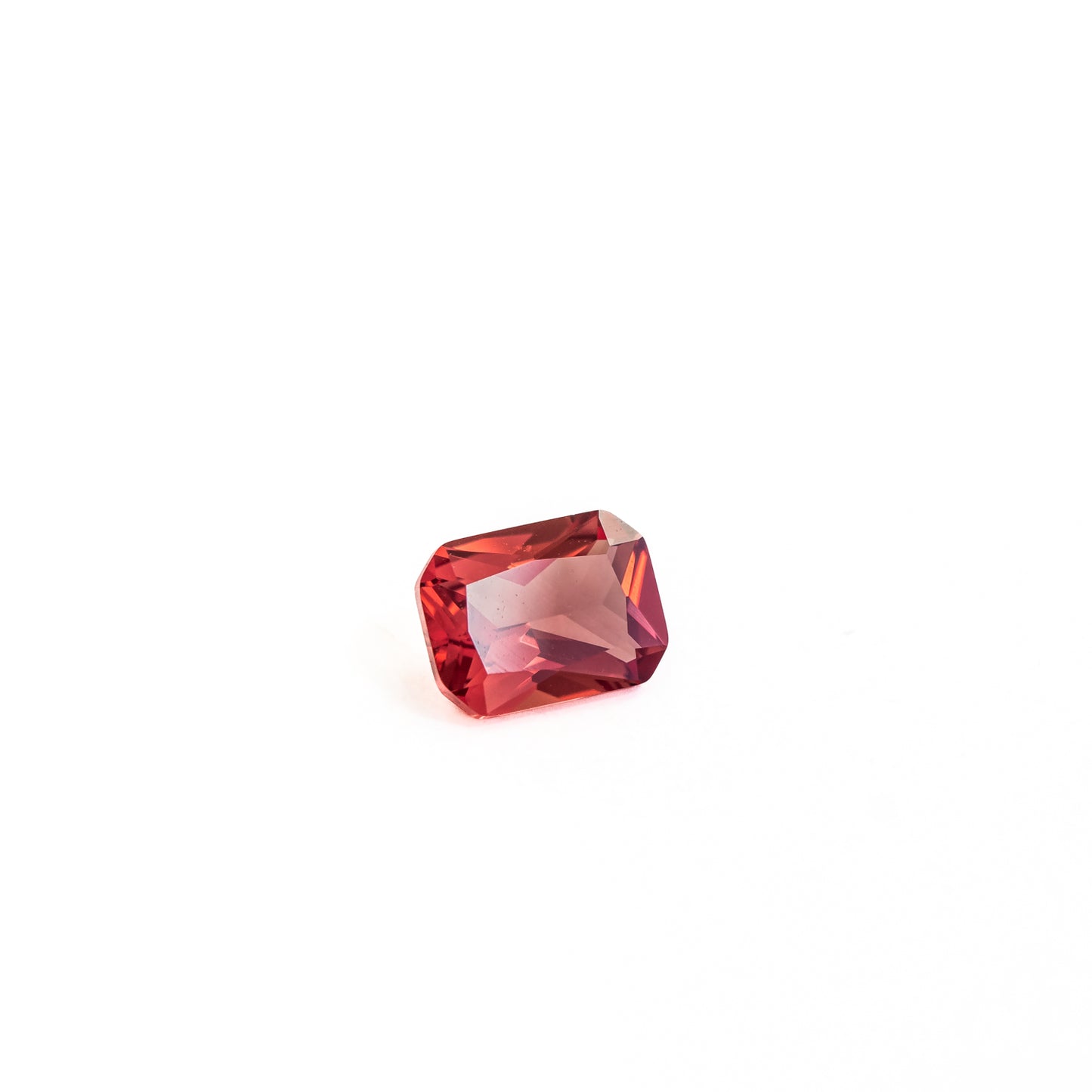 Nanosital #E-481 Padparadscha Octagon 12*10 mm, 8*6 mm